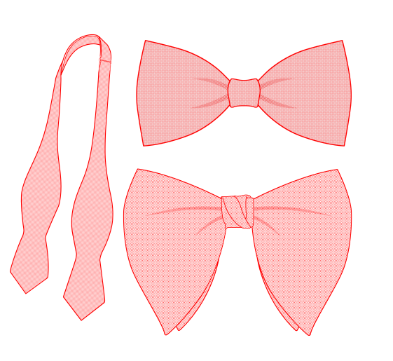 Same design can be into pre-tied or self tie bow ties