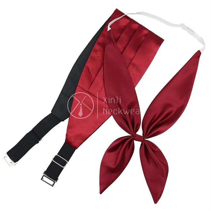4 Bow Tie Cummerbund Set(001)